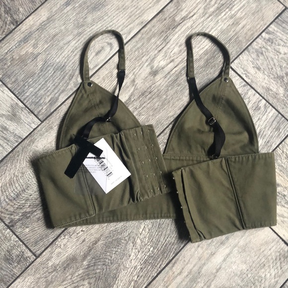 NWT T by Alexander wang twill bra - Picture 5 of 17